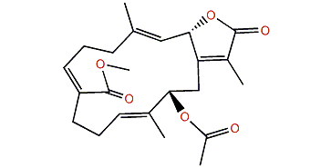 16-Oxysarcoglaucol acetate